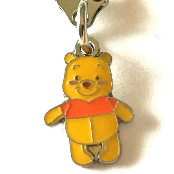 Vintage Disney Winnie The Pooh Bear Zipper Pull Purse Charm Vintage Disneyana - Picture 2 of 7